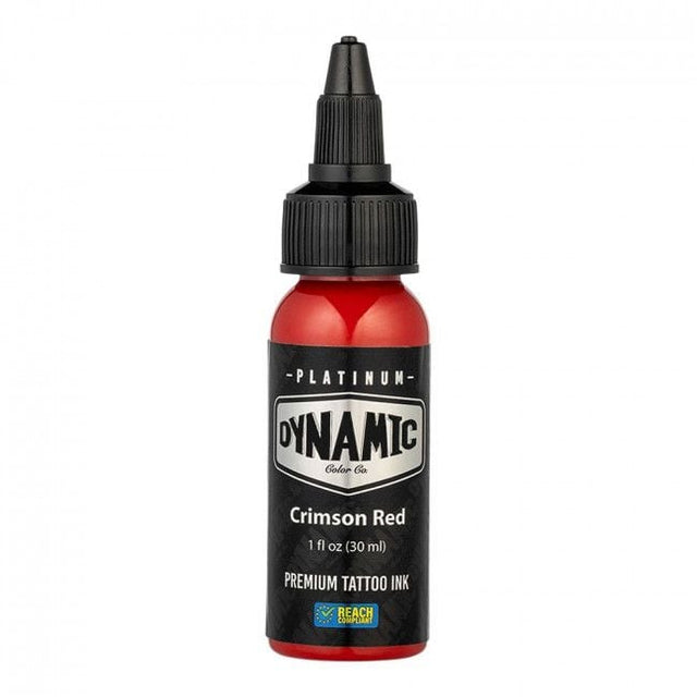 CRIMSON RED 30ml - DYNAMIC PLATINUM TATTOO INK REACH