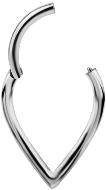 SS 316 PLAIN V SHAPED CLICKER 1,2x8mm