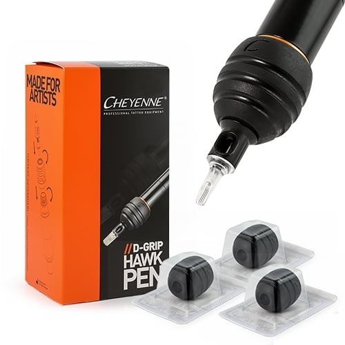 Caja con 6 Grip Desechables Cheyenne D-Grip Ergo Round