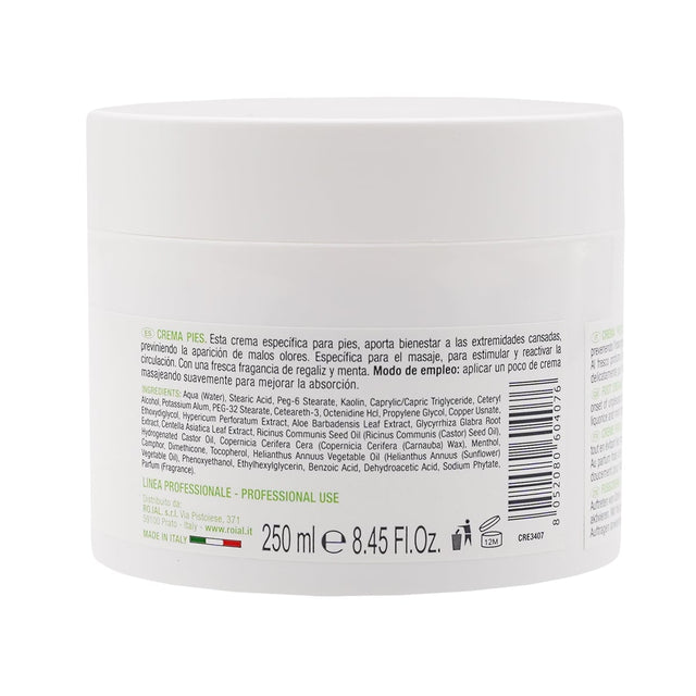 Crema para pies con extracto de regaliz y menta - camphorata 250ml
