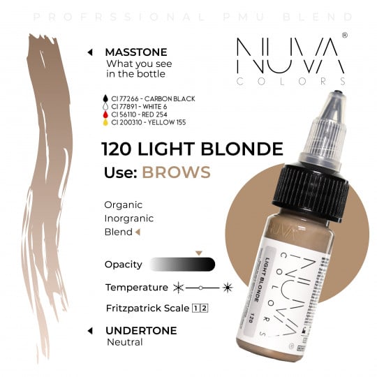 Nuva Colors PMU 15ml - 120 Light Blonde
