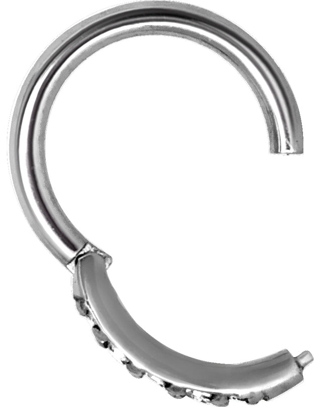 SS 316 HINGED RING SET with Jewels