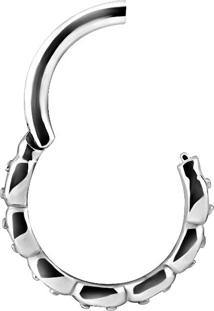 SS 316 HINGED RING SET with Jewels