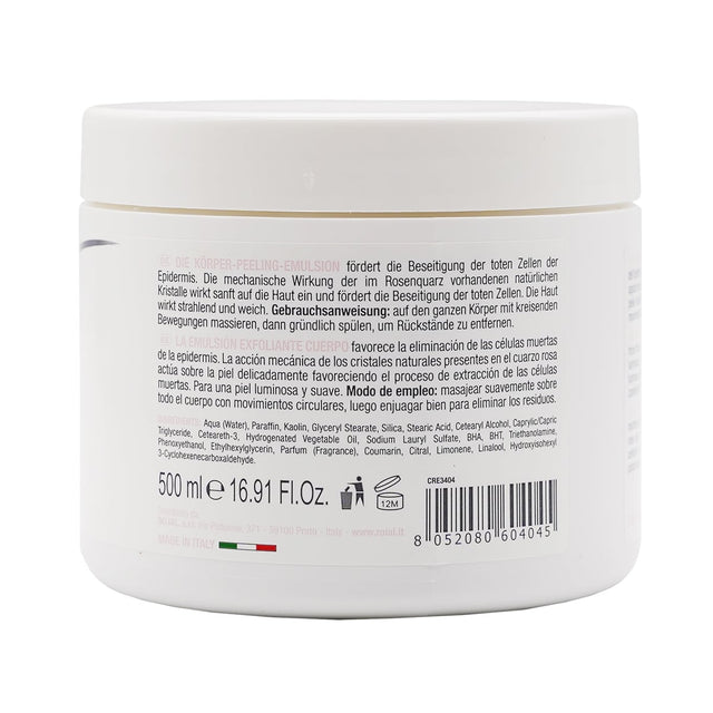 Exfoliante corporal con cuarzo rosa y extracto de arcilla 500ml