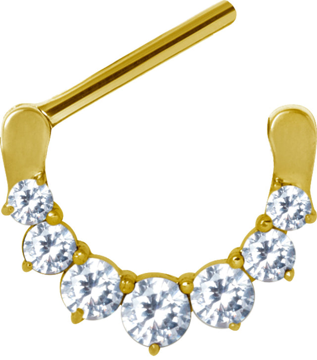GD 316 JEWELLED NIPPLE CLICKER WH