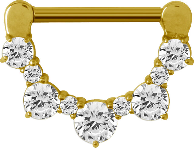 GD 316 JEWELLED NIPPLE CLICKER WH