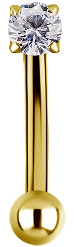 GD TT int EYEBROW BANANA stone 2,5mm WH