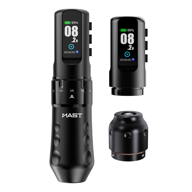 Pen inalámbrico para tatuajes Dragonhawk Mast Flip 4 - Negro