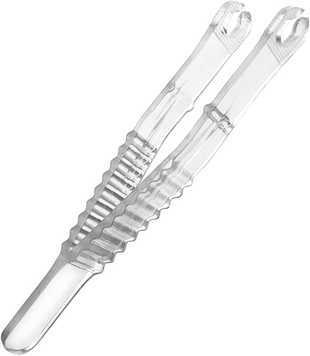 Pinza desechable estéril BodySupply - Punta ovalada abierta (50 unidades)