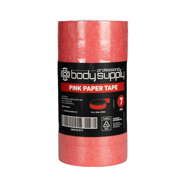 Cinta adhesiva de papel BodySupply 2cm x 20mt - 7uds