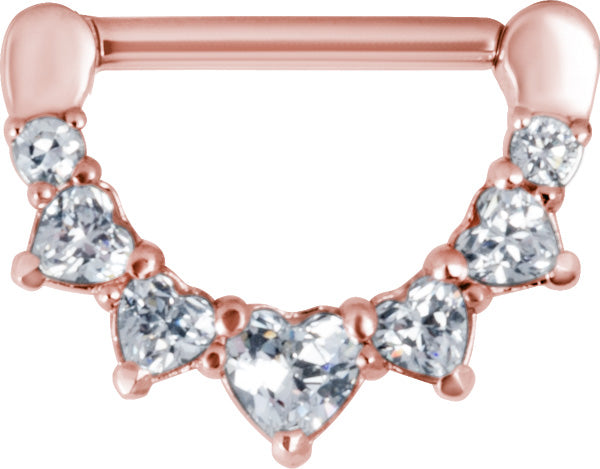 RG 316 JEWELLED NIPPLE CLICKER WH