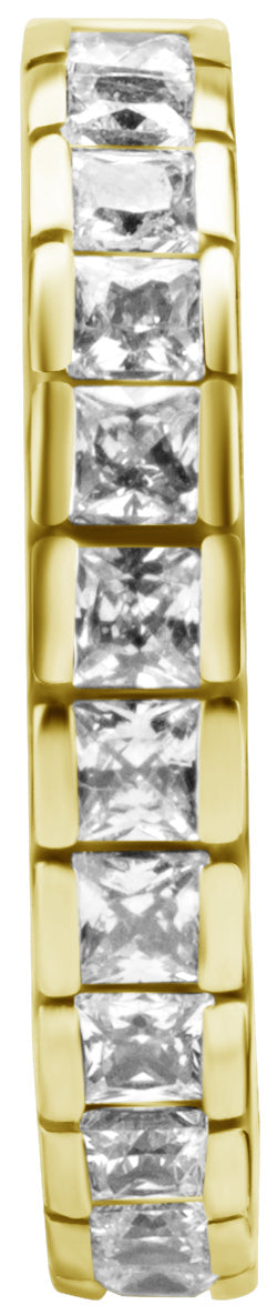 GD 316 HINGED RING SET W. SQUARE ZIRCONIA