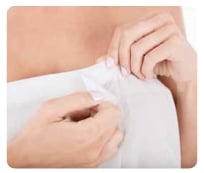 Pareo TNT Blanco con Velcro conf. individual - Caja10pz