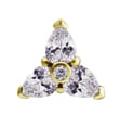 GD 316 int ATTACHMENT 1,2mm CUBIC ZIRCONIA mod. 65L - WH (8mm)