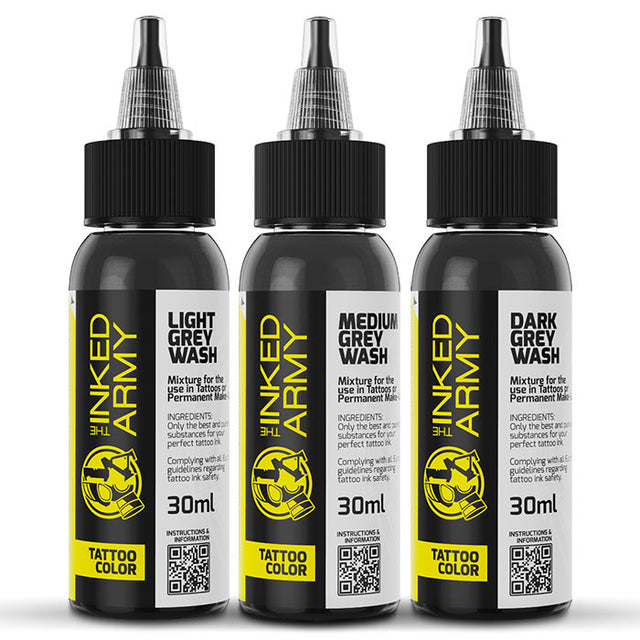 The Inked Army Ink Reach 30ml - Grey Wash Set 3 uds