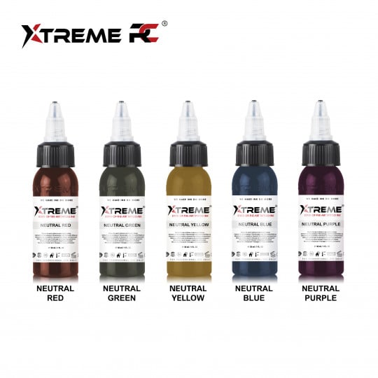 XTreme Ink 5x30ml - NEUTRAL SET
