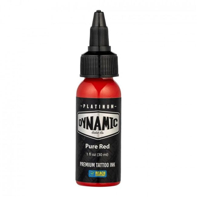 PURE RED 30ml - DYNAMIC PLATINUM TATTOO INK REACH