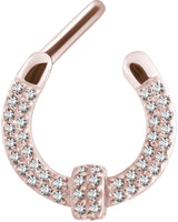 RG 316 SEPTUM CLICKERS SWAROVSKI PAVE SETTING