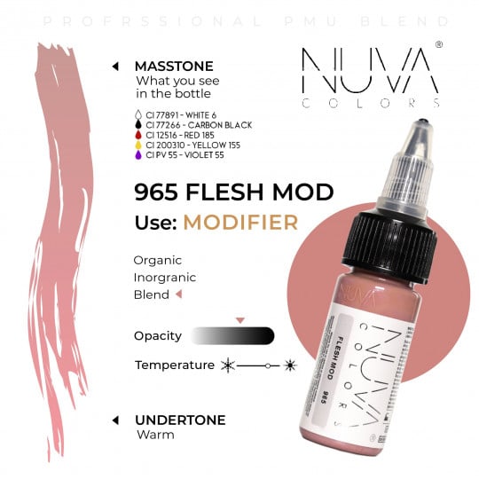 Nuva Colors PMU 15ml MODIFIER - 965 Flesh Mod