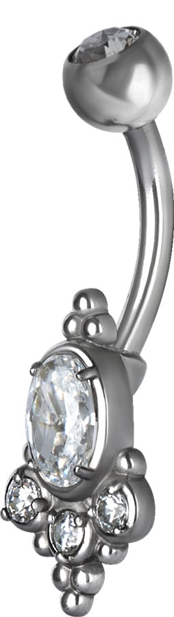 SS 316 DOUBLE JEWEL TRIBAL BANANA 1,6x10mm CR