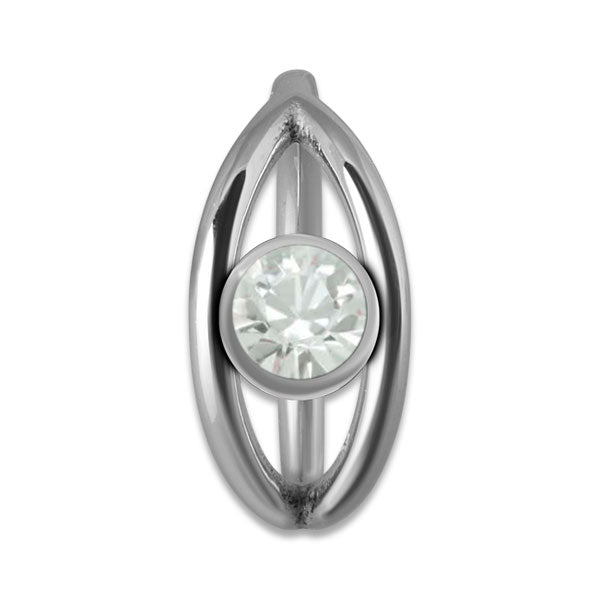 SS 316 JEWELLED HINGED RING ball 4mm