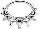 SS 316 HINGED SEPTUM & DAITH CLICKERS 1,2x6mm mod.8