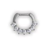SS 316 JEWELLED SEPTUM CLICKERS SWAROVSKI
