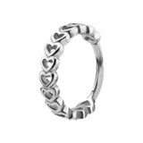 SS 316 HINGED RING (HEARTS) 1,2x12mm
