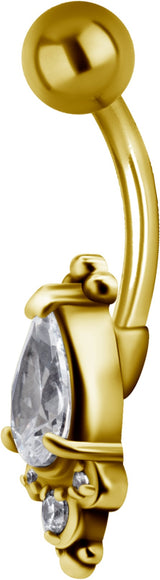 GD 316 JEWEL BANANA 1,6x10mm TRIBAL BELLY - model 22 WH