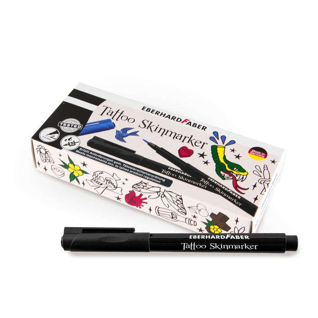 Rotulador para Tattoo Skin Marker 10pcs - Negro