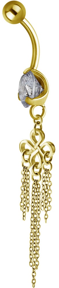 GD 316 JEWEL BANANA WITH DANGLES 1,6x10mm model 41 WH