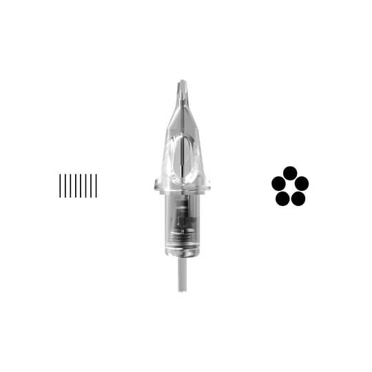 Cartuchos Transparent Craft Cheyenne 20uds - 05 Shader 0,30mm Long Taper
