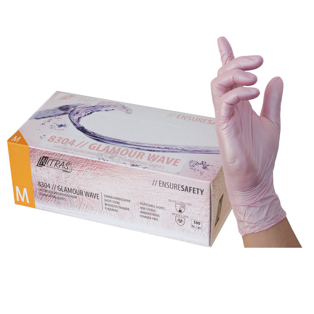 Guantes de nitrilo Nitras Glamour Wave - 100 unidades