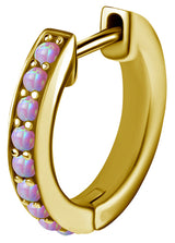 GD 316 OPAL EAR HOOPS SET 0,8x10mm (PAIR)