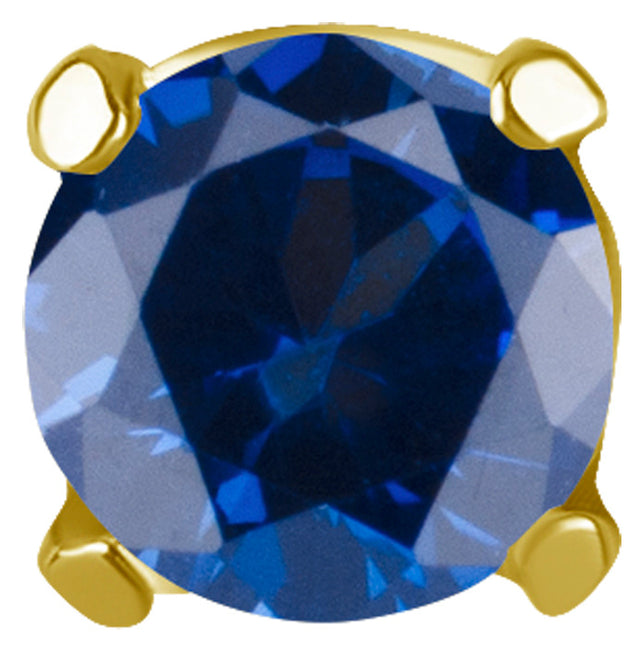 GD TT int SET W/LAB CREATED GEMSTONE 1,2x2,5mm