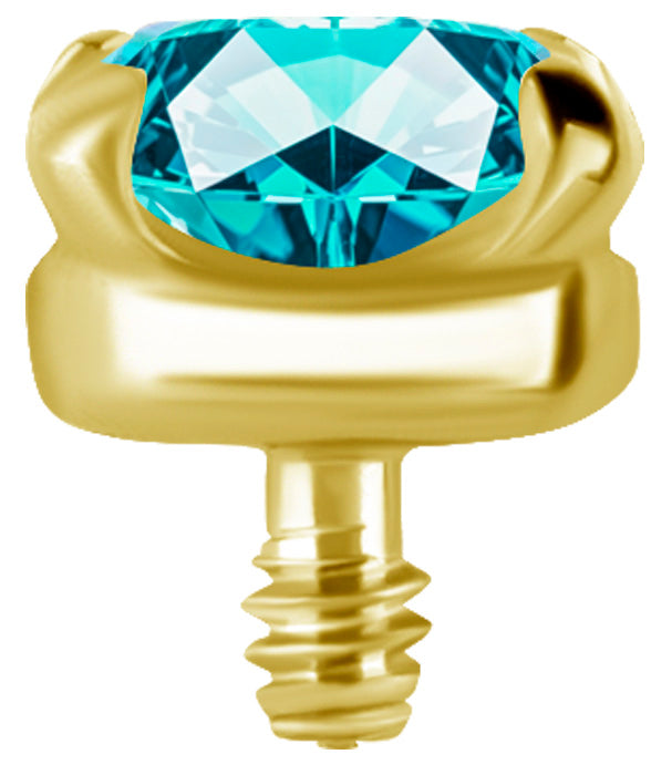 GD TT int SET W/LAB CREATED GEMSTONE 1,2x2,5mm