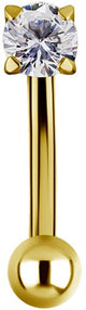 GD TT int EYEBROW BANANA stone 2,5mm WH