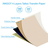 Papel para esténcil InkDot Emalla, 21 x 30 cm, 100uds