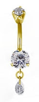 GD 316 MINI DOUBLE JEWEL BELLY BANANAS W/DANGLES 1,6x10mm model 01