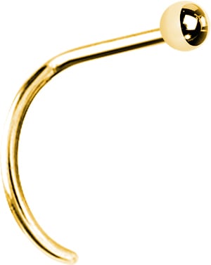 GD TT CURVED NOSE STUD 0,8mm ball 2,0mm