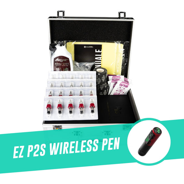 KIT PARA TATUAJES MEDIUM - WIRELESS MACHINE EZ P2S