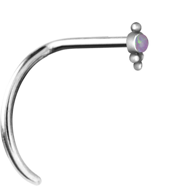 OPAL NOSESTUDS CURVED 0,8mm mod. 25