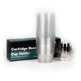 Vasos de plástico para enjuague para cartuchos 5 orificios - 81x49mm - 20 uds