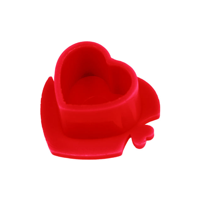 Cápsula de plástico para tinta BodySupply con forma de corazón, 200 uds