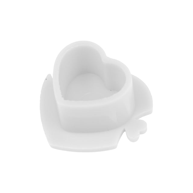 Cápsula de plástico para tinta BodySupply con forma de corazón, 200 uds
