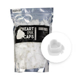 Cápsula de plástico para tinta BodySupply con forma de corazón, 200 uds