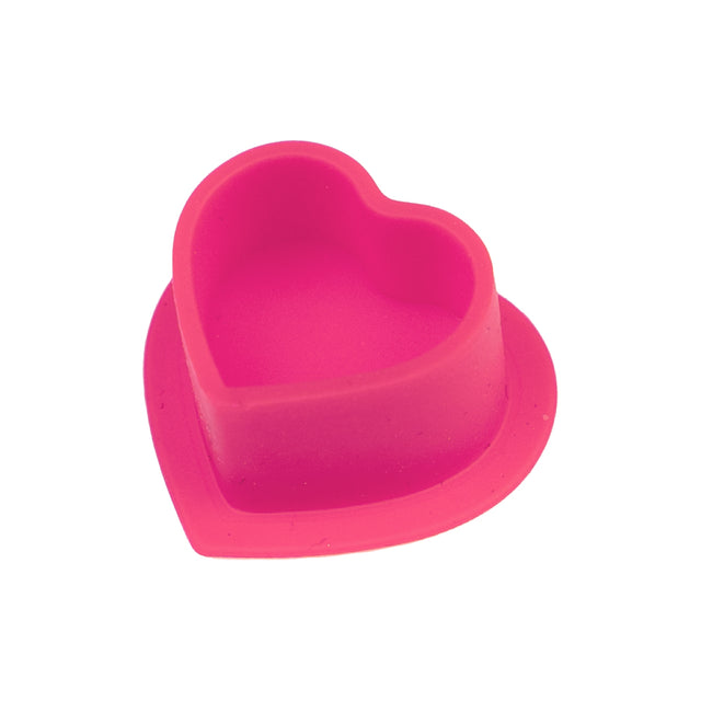 Cápsulas de silicona para tinta BodySupply con forma de corazón, 100 uds