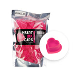 Cápsulas de silicona para tinta BodySupply con forma de corazón, 100 uds