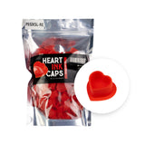Cápsulas de silicona para tinta BodySupply con forma de corazón, 100 uds