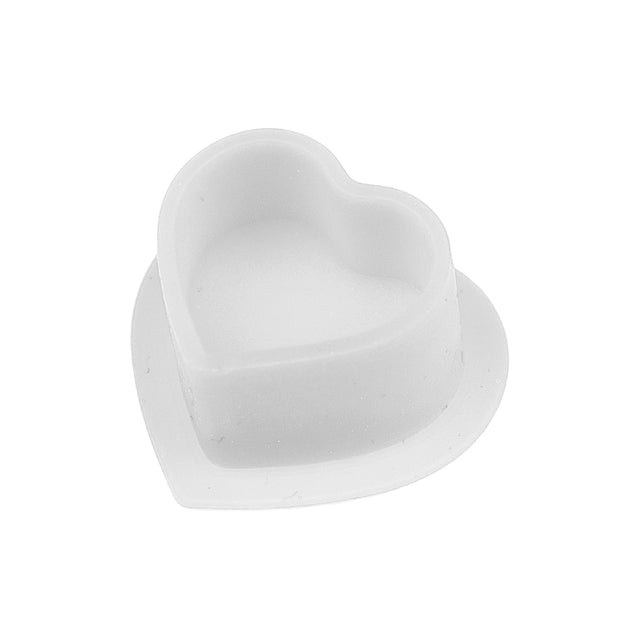 Cápsulas de silicona para tinta BodySupply con forma de corazón, 100 uds